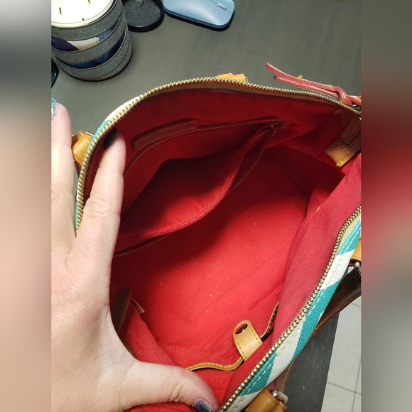 Dooney and Bourke Chevron Satchel - Picture 2 of 7